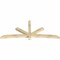 Ekena Millwork Alberta Rough Sawn Timber Gable Bracket, Douglas Fir, 96"W x 40"H x 4"D x 4"F, 10/12 Pitch GBW096X40X0404ALB00RDF - alternate 2